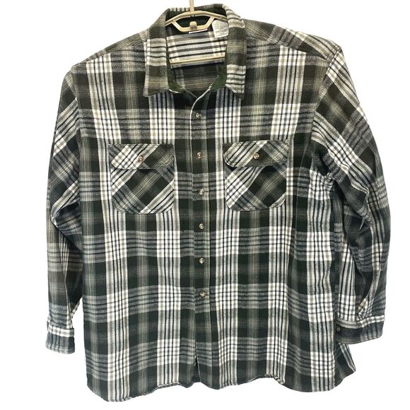 Field & Stream Shirts Field And Stream Mens Shirt 3xlt Green Plaid